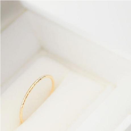 【ポイント10倍 お買い物マラソン】母の日 記念日 プレゼント ピンキーリング レディース k10 シンプルカット リング naotjewelry K10 Simple cut Ring