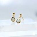 naotjewelry ピアス レディース ドロップ ピアス ノンホールピアス イヤリング ホワイトオパール ゴールド 痛くない 華奢 シンプル naotjewelry Drop white opal Pierce/Earring