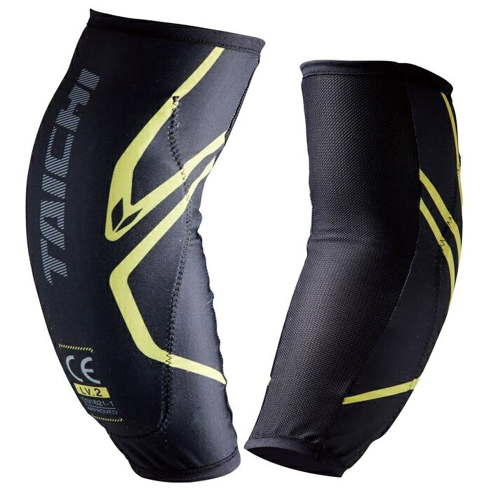 RS タイチ TRV081 ステルス CE (LV2) エルボーガード BLACK/YELLOW
