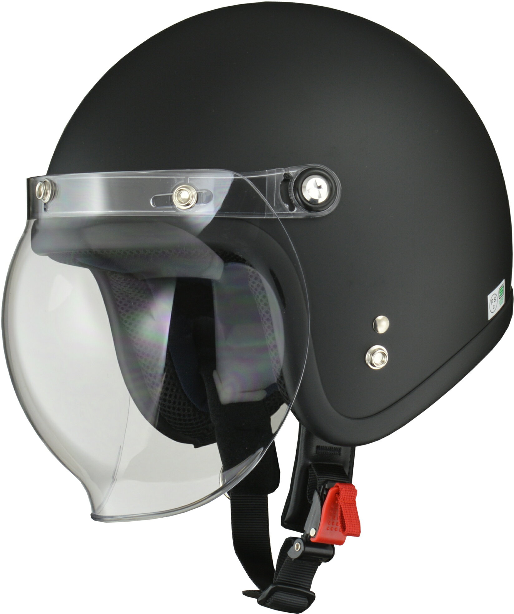 リード工業 ヘルメット スモールジェットMOUSSE H MT/BK