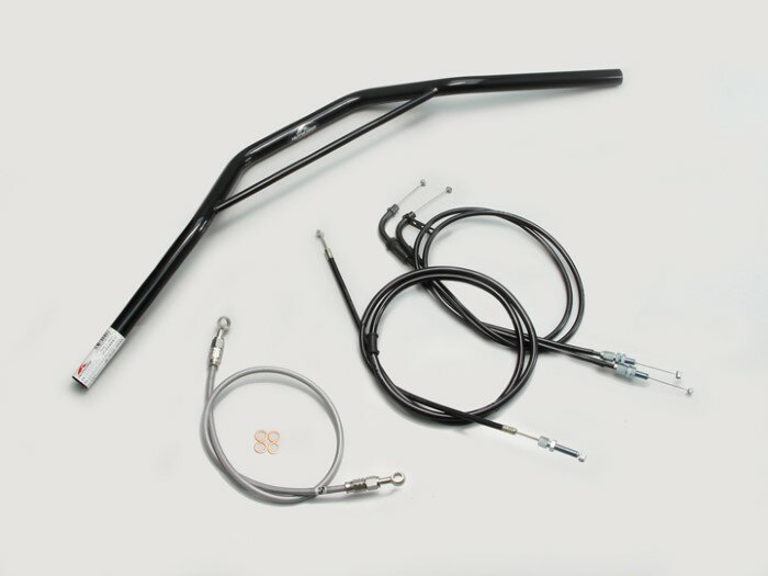 【当店ポイント7倍※要エントリー】 HURRICANE GSR400 トラッカースペシャル ブリッジ付 ハンドルセット