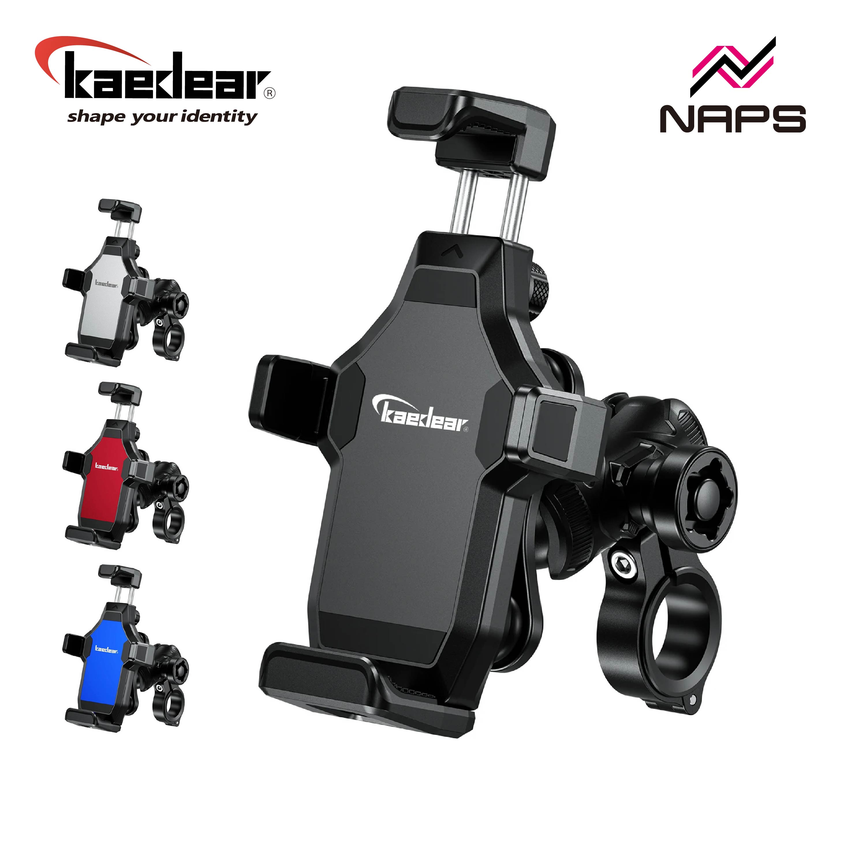 Kaedear カエディア KDR-M25 スマホホルダー ライトクロー 振動吸収 エアーマウント搭載 カラー 4色