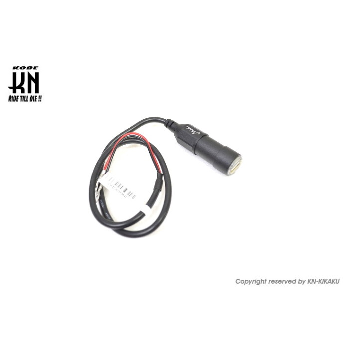 KN企画 車載用 USB電源ユニット 【アルミボディー/ブラック】(2.0)