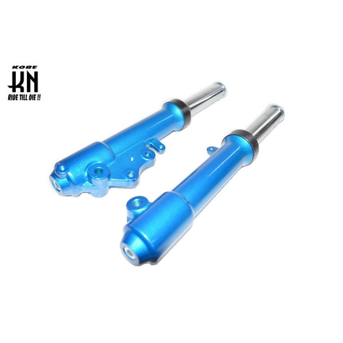 KN企画 30mmローダウンフォーク ブルー BWS100 30φタイプ
