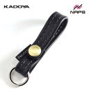 KADOYA カドヤ 8027 KM/SNAP キーホルダーA ブラック/ゴールド