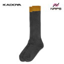 KADOYA カドヤ 8031 BOOTS SOCKS ソックス レディース チャコールグレー/イエロー ALTER KEIS アルタケイス