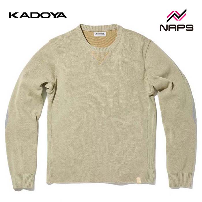 其它 - KADOYA カドヤ 6267 ELBOW PATCH KNIT ニット ベージュ ALTER KEIS アルタケイス