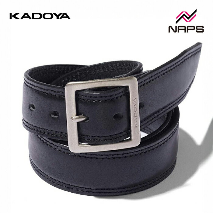 KADOYA カドヤ 8240 STR レザーベルト ブラック ALTER KEIS アルタケイス