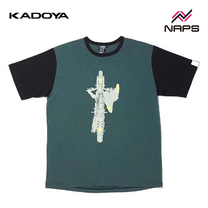 KADOYA カドヤ 7885 GRIP THE GROUND Tシャツ カーキ/ブラック ALTER KEIS アルタケイス
