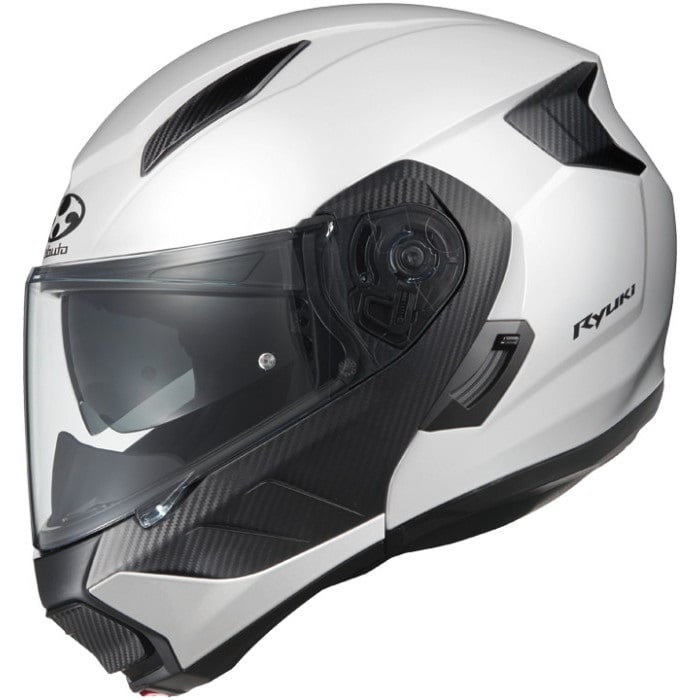＼ポイント10倍／ OGK Kabuto オージーケーカブト ヘルメット RYUKI システムヘルメット ホワイトメタリック サイズ S M L XL リュウキ バイク 軽量 JIS ヘルメット バイク オートバイ 用品 ツーリング メンズ レディース 男性 女性 かっこいい おしゃれ メーカー
