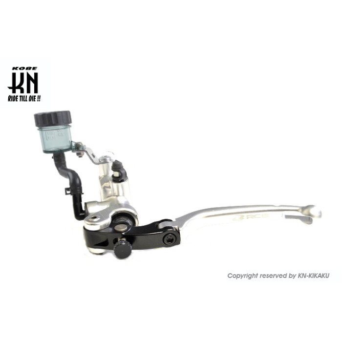 KN企画 RCB 鍛造ラジアルポンプマスターシリンダー【S1】14mm【左】シルバー