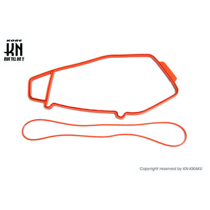 KOSO エアクリーナーBOXカラーラバー【DRg158】レッド