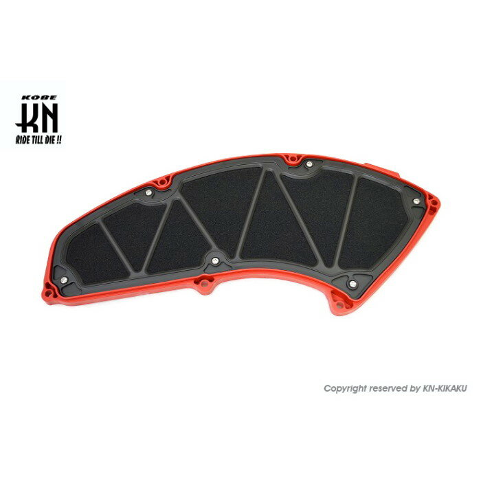 KOSO ハリケーンマルチエアーフィルター 【NMAX125/155・TRICITY125/155】レッド