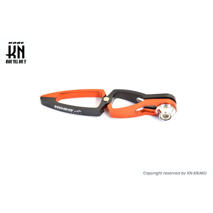 KOSO デュアルカラー ワイヤーホルダー汎用 【ブラック/オレンジ】