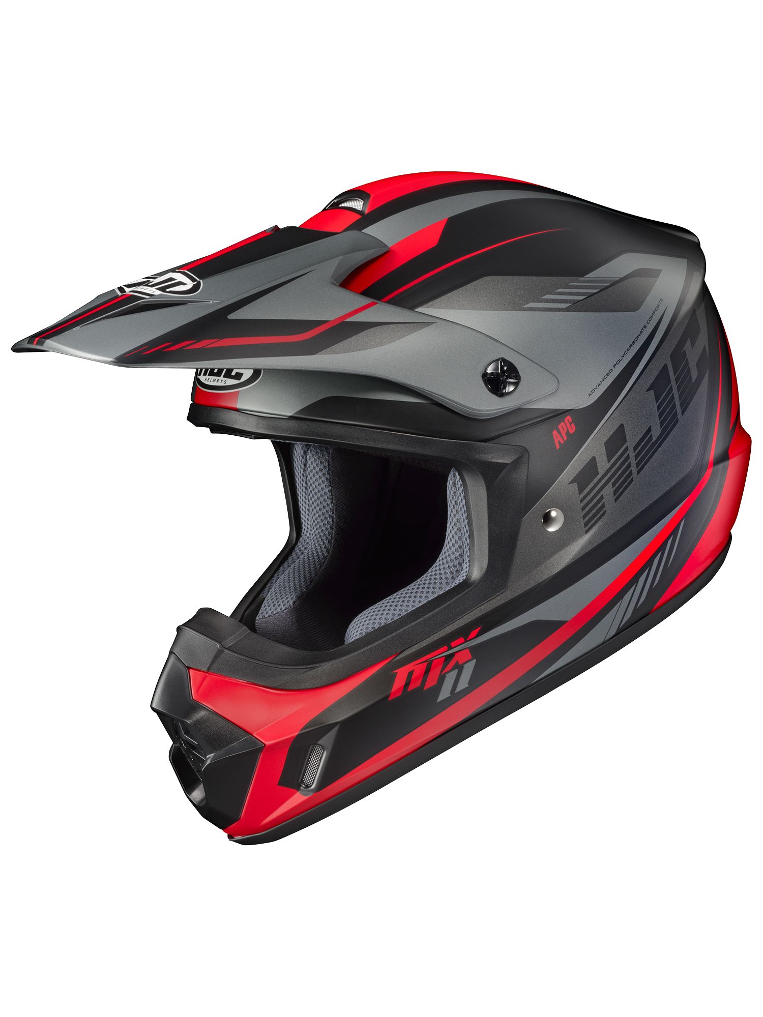 HJC HJH250 CS-MXII ドリフト ブラック/レッド オフロードヘルメット エイチジェーシー S M L XL BLACK/RED(MC1SF) ヘ...