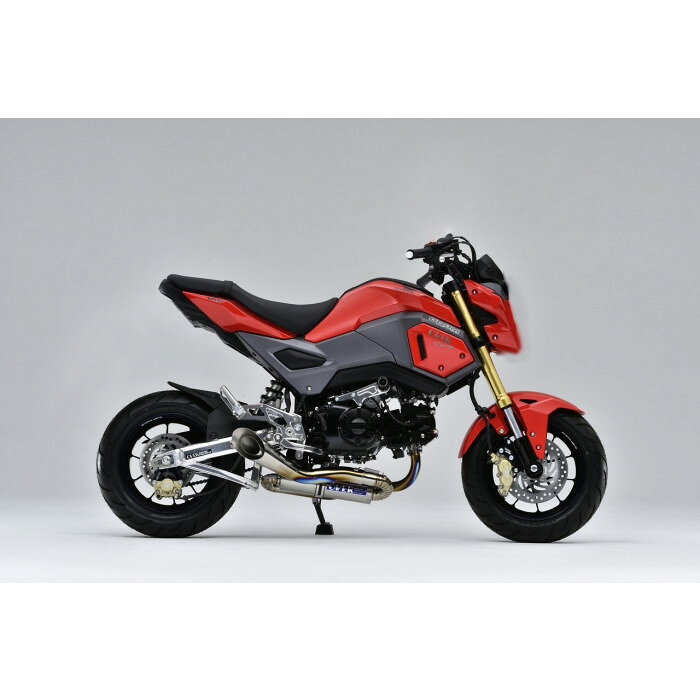 OVER Racing オーバーレーシング スパイラル フルエキゾーストマフラー (フルチタン) GROM 13-16 オーヴァーレーシング