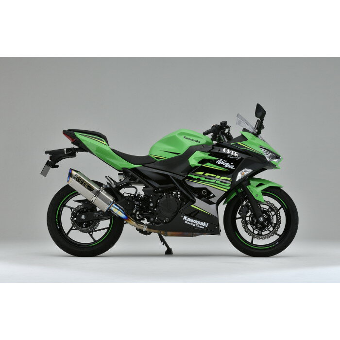 ＼カスタムパーツがお得！10%OFF／ OVER Racing オーバーレーシング TT-Formula RS スリップオンマフラー (フルチタン) Ninja400(18) オーヴァーレーシング