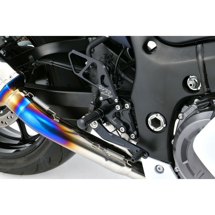 OVER Racing オーバーレーシング バックステップ 4P ブラック HAYABUSA(21-) オーヴァーレーシング