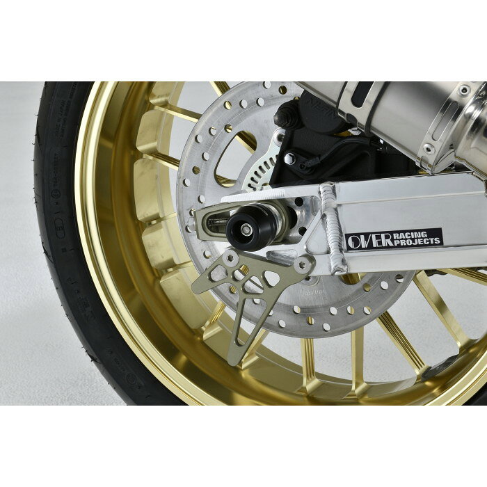 OVER Racing オーバーレーシング リアアクスルスライダー OVERスイングアーム専用 ブラック Z900RS 18-20 オーヴァーレーシング