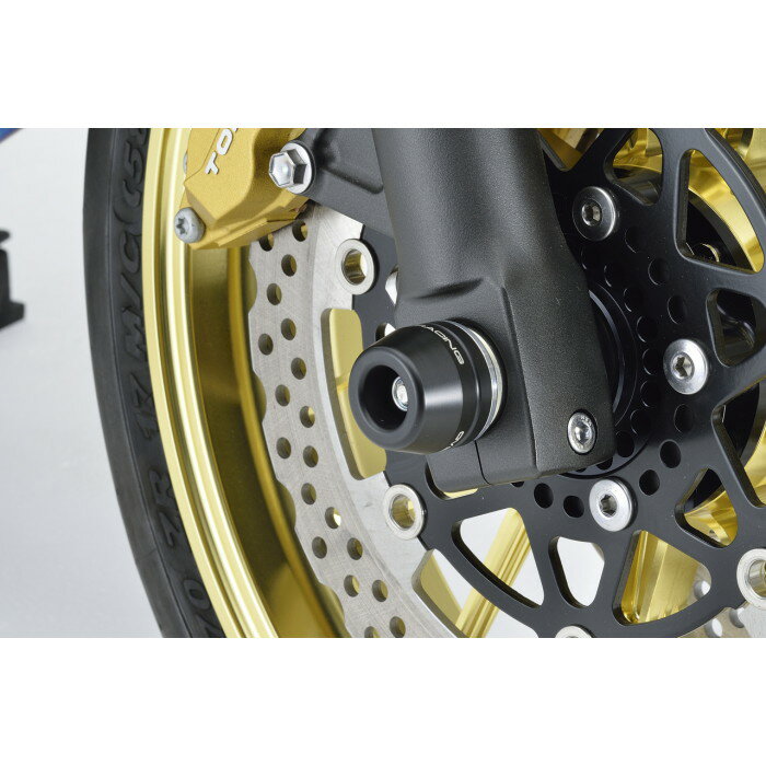 ＼カスタムパーツがお得！10%OFF／ OVER Racing オーバーレーシング フロントアクスルスライダー ブラック ZRX1200DAEG オーヴァーレーシング