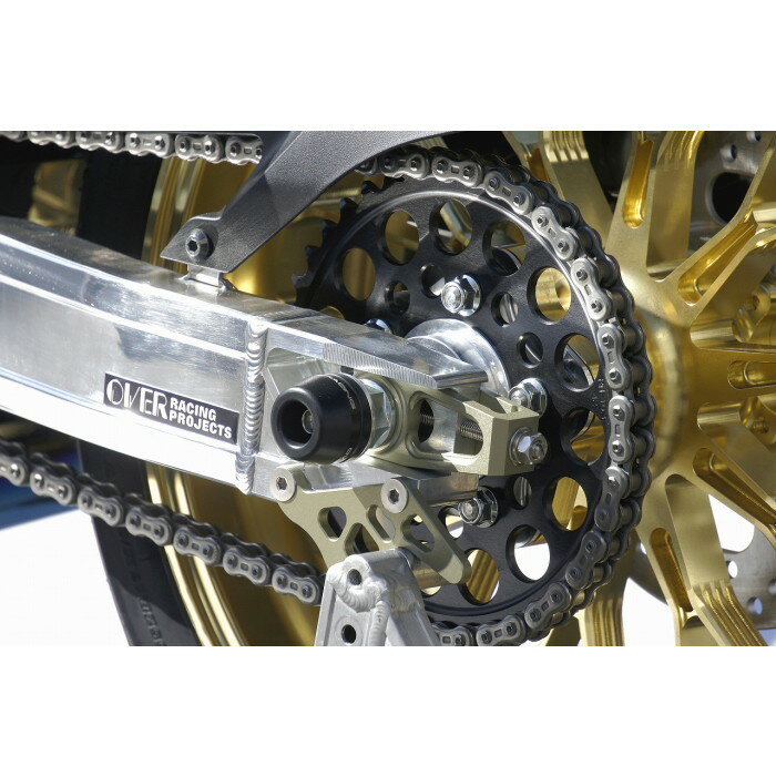 ＼カスタムパーツがお得！10%OFF／ OVER Racing オーバーレーシング リアアクスルスライダー OVERスイングアーム Type4〜11専用 ブラック ZRX1100 オーヴァーレーシング