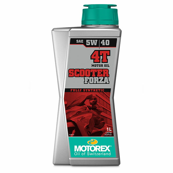 ＼オイルがお得！10%OFF／ MOTOREX モトレックス 4サイクルエンジンオイル SCOOTER FORZA 4T 【5W40】 スクーター 容量 1L (97806)