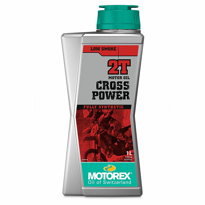 ＼10％OFFクーポン対象 10/31まで／ MOTOREX モトレックス 2サイクルエンジンオイル CROSS POWER 2T 容量 1L (97813)