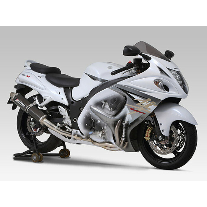 YOSHIMURA ヨシムラ チタン機械曲 Tri-Oval サイクロン 2本出し 2エンド 政府認証 フルエキゾーストマフラー GSX1300R HAYABUSA 08-20