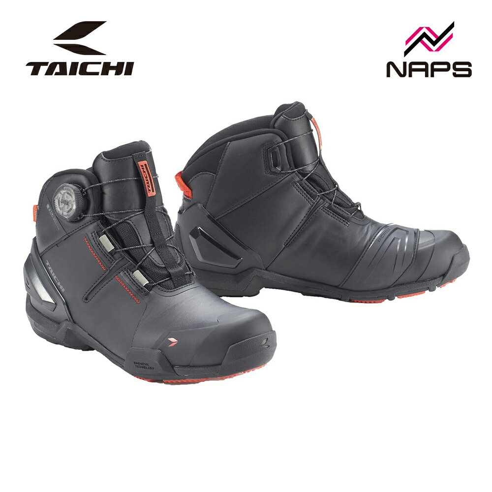 RS タイチ RSS016 DRYMASTER ストライカー シューズ BLACK/RED ブラック/レッド ドライマスター 防水 透湿 BOA フィットシステム【2026年8月発売予定】