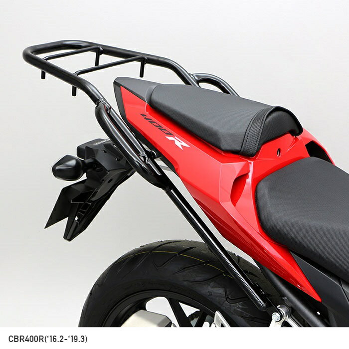 ENDURANCE エンデュランス タンデムグリップ付リアキャリア ブラック CBR400R('16.2～'19.3)