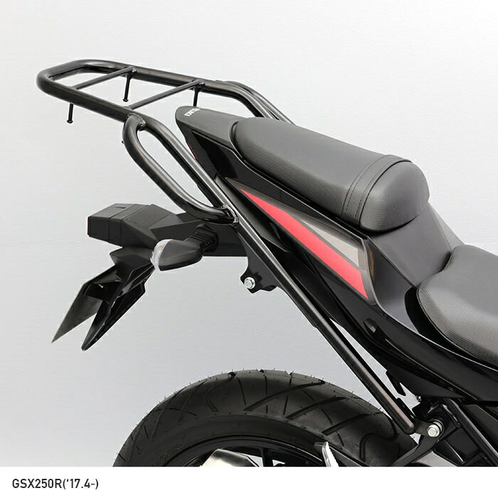 ENDURANCE エンデュランス タンデムグリップ付リアキャリア ブラック GSX250R('23.3〜)