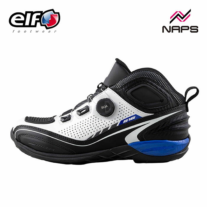 elf エルフ EL016 ライディングシューズ ホワイト BOA フィットシステム リフレクター 反射板 クラリーノ 日本製 シンテーゼ synthese 16