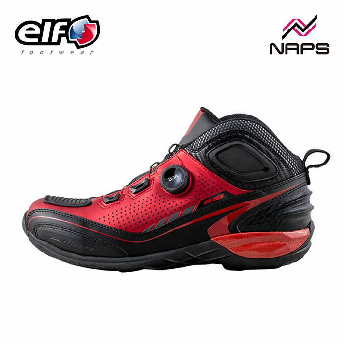 elf エルフ EL016 ライディングシューズ レッド BOA フィットシステム リフレクター 反射板 クラリーノ 日本製 シンテーゼ synthese 16