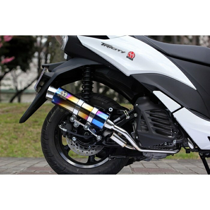 SP忠男 スペシャルパーツタダオ POWERBOX FULL フルエキゾーストマフラー ”S” TitanBlue トリシティ125 18-
