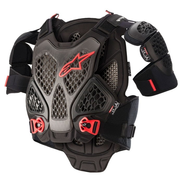 Protectors - alpinestars アルパインスターズ A-6 チェストプロテクター ブラック/アントラシート/レッド