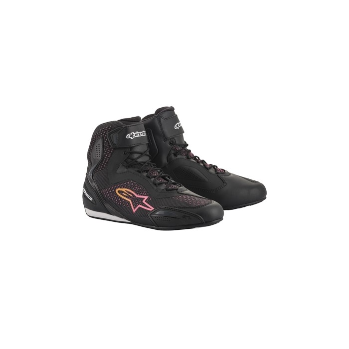 alpinestars アルパインスターズ 2510520 STELLA FASTER-3 RIDEKNIT SHOE ステラファスタースリーライドニットシューズ [1439 BLACK YELLOW PINK] レディース