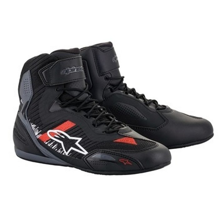 alpinestars アルパインスターズ FASTER-3 RIDEKNIT SHOES ライディングシューズ 1165 BLACK GREY BRIGHT RED