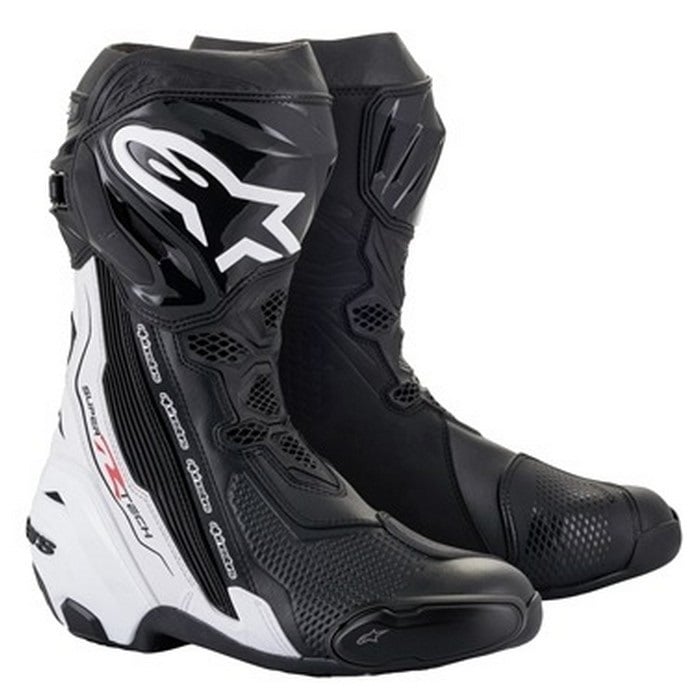 alpinestars アルパインスターズ SUPERTECH-R BOOTS レーシングブーツ 12 BLACK WHITE