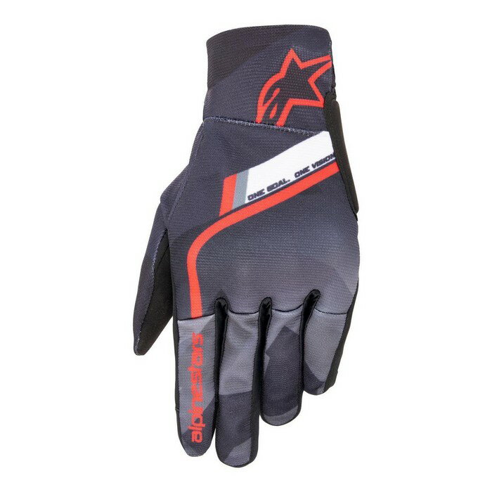 alpinestars アルパインスターズ 3569020 REEF GLOVE リーフグローブ [1343 BLACK GRAY CAMO BRIGHT RED] Mサイズ