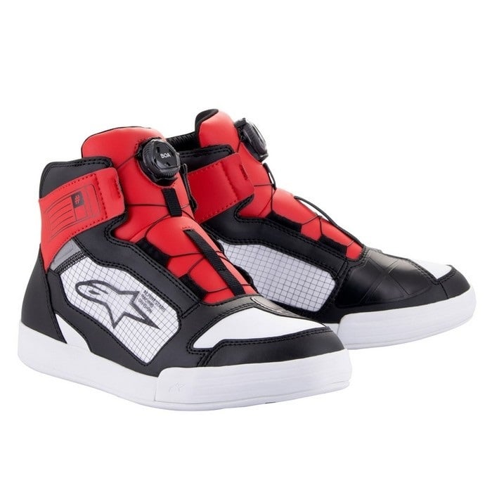 alpinestars アルパインスターズ AXIOM BOA WATERPROOF SHOES ASIA ライディングシューズ 123 BLACK WHITE RED