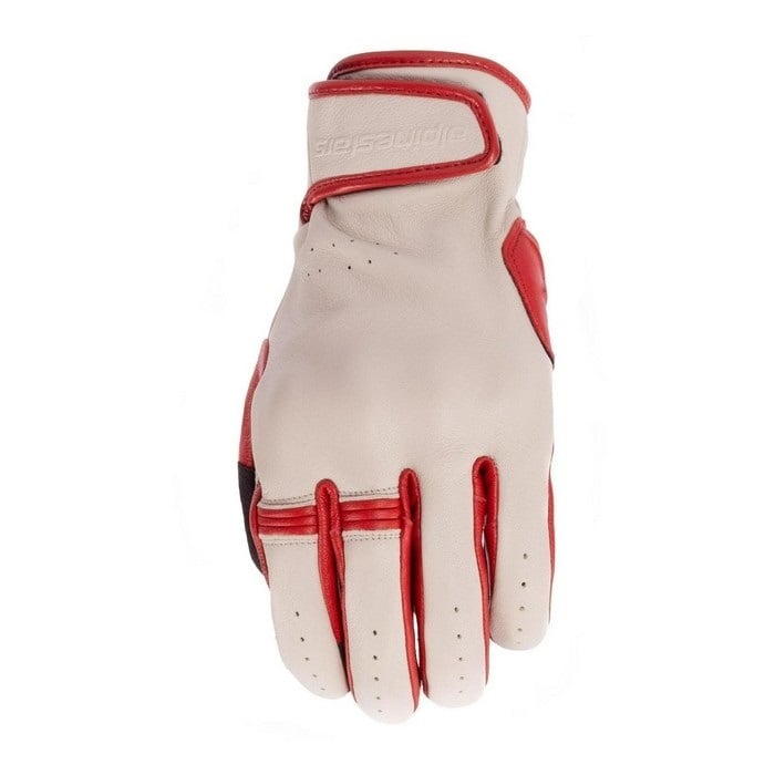 alpinestars アルパインスターズ DYNO LEATHER GLOVE レザーグローブ 8005 ECRU RUBY RED