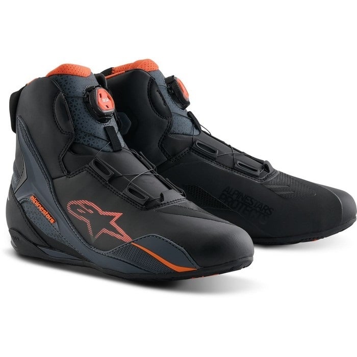 alpinestars アルパインスターズ FASTER-4 BOA SHOES ASIA ライディングシューズ 174 BLACK GRAY ORANGE