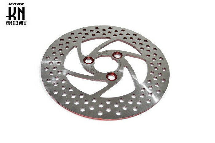 【当店ポイント7倍※大感謝祭要エントリー】 KN企画 ステンレスビッグローター200mm【アドレスV125】レッド