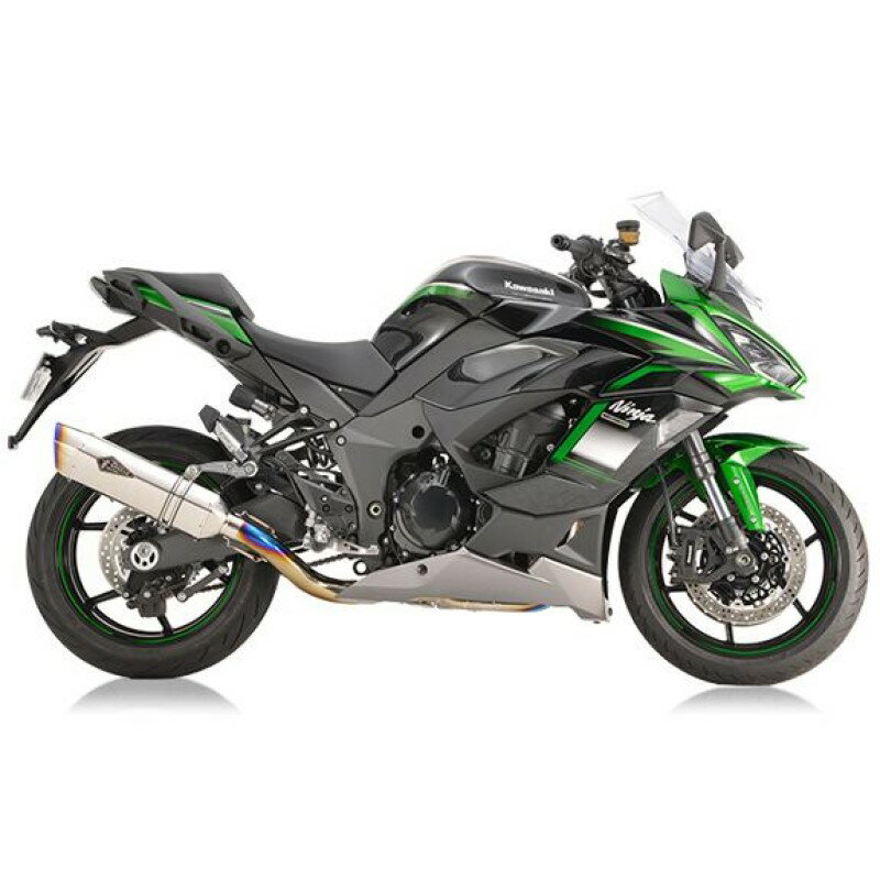 ＼マフラーがお得！10%OFF／ アールズギア R'S GEAR リアルスペック シングルSタイプ チタンポリッシュ Ninja 1000SX 20-22