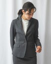 【30％OFF】《 【 セットアップ スーツ 対応】バーズアイ スタンド ジャケット 》 レディース トップス アウター スタンドカラー 秋 冬 ストレッチ ナラ カミーチェ NARACAMICIE アウトレット 送料無料