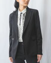 【期間限定70%OFF】《 【セットアップスーツ対応】コットンストレッチジャケット 》【 ナラカミーチェ 公式】 レディース アウター ダブルブレスト 大きいサ...
