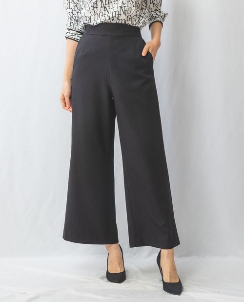 【50%OFF】《【 セットアップ スーツ 対応】サージストレッチ パンツ 》 レディース ボトムス ストレッチ 伸縮性 ワイドパンツ 後ろゴムNARACAMICIE アウトレット 送料無料