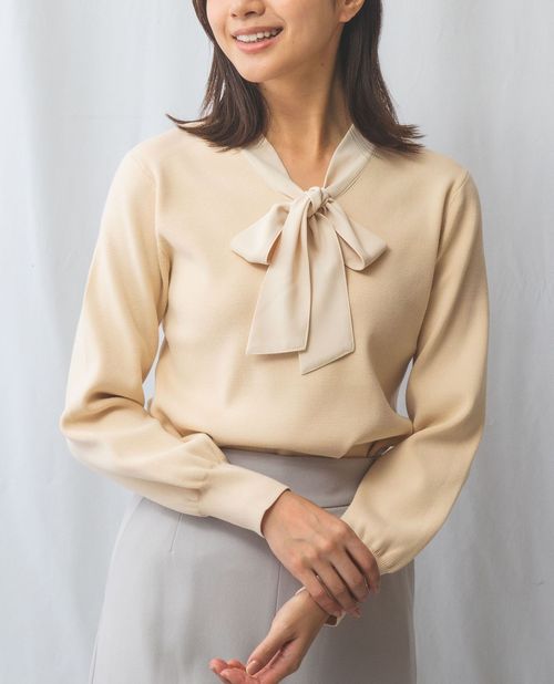 ★開始28時間！20%OFFクーポン配布中★【50%OFF】《ボウタイ ニット 》【 ナラカミーチェ 公式】 レディ..