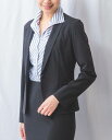 《【セットアップ対応】合繊 ストレッチ テーラード ジャケット 》レディースアウター セットアップ スーツ きちんと 【 ナラカミーチェ 公式】 ナラ カミーチ...