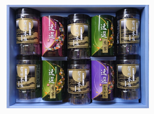 有明海苔・静岡茶詰合せ YPN-51 のし包装無料 有明海産味海苔 あごだし入り 静岡銘茶 詰め合わせ ギフト セット 香典返し 仏事 お返し